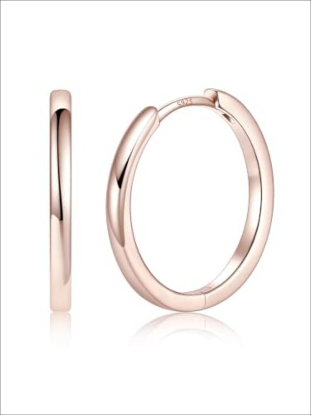 14K Gold Plated Huggie Hoop Earrings 18MM Small Hoops for Women